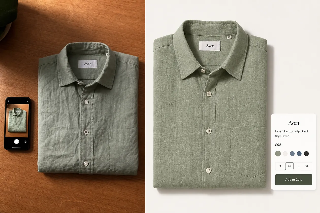 How to Turn Phone Product Photos Into Ecommerce Images