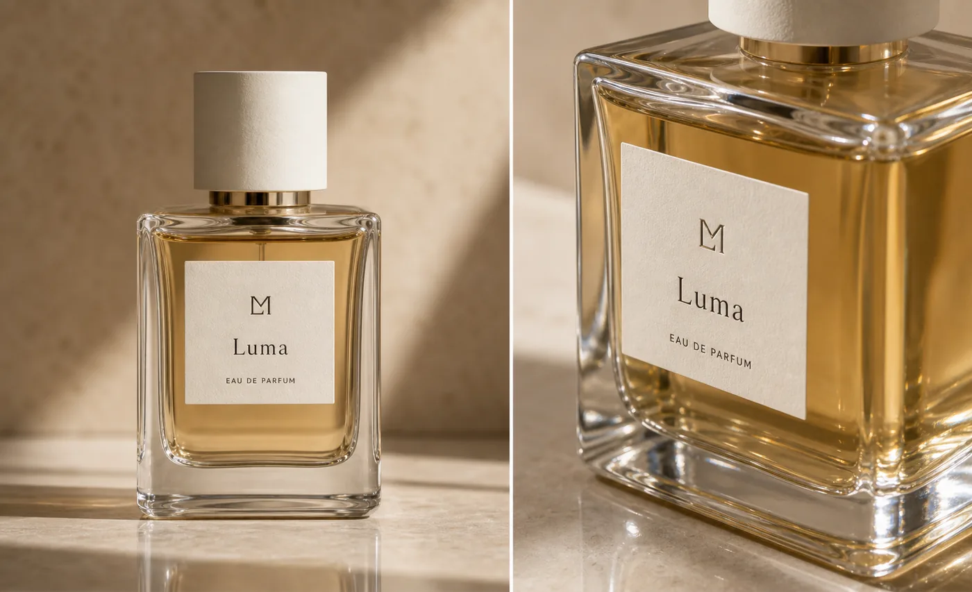 How to Generate Perfume Product Photos That Show Glass Texture